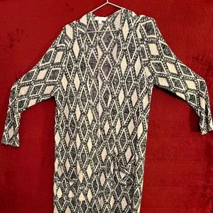 Cover. Extra long. Pink & Grey.